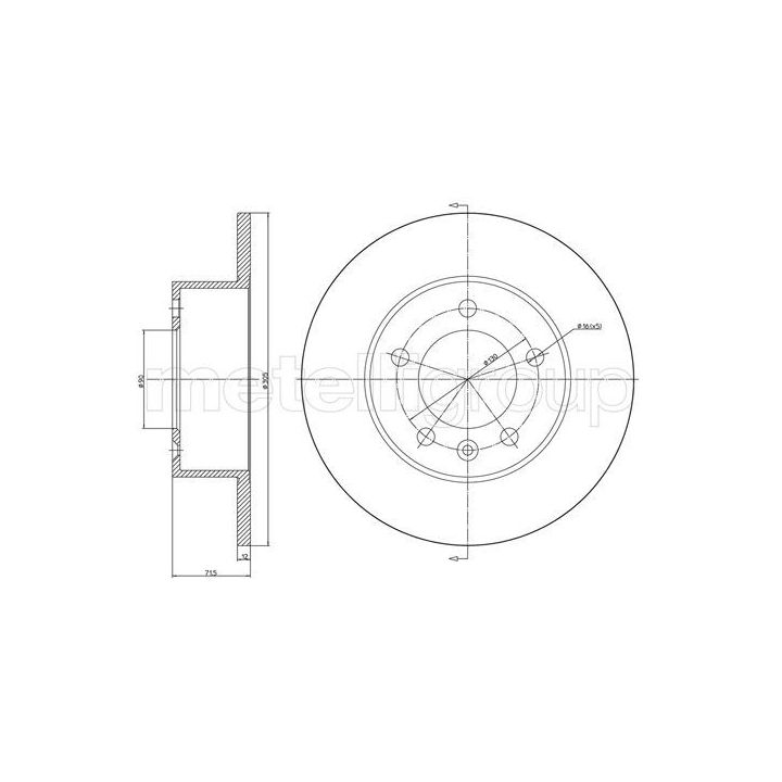 Stabdžių diskas CIFAM 800-1287C
