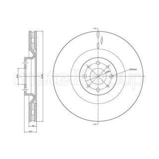 Stabdžių diskas CIFAM 800-1319C