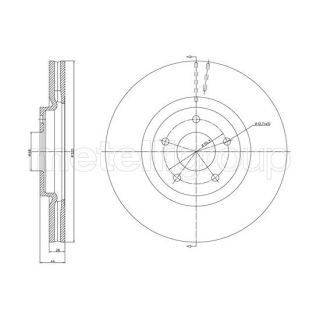 Stabdžių diskas CIFAM 800-1323C