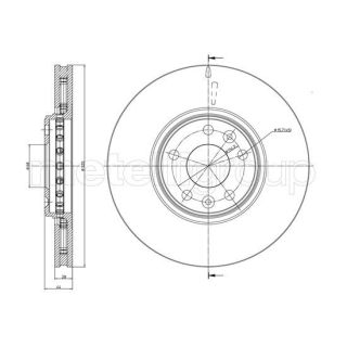 Stabdžių diskas CIFAM 800-1334C