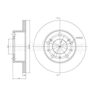 Stabdžių diskas CIFAM 800-134