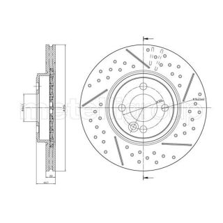 Stabdžių diskas CIFAM 800-1343FC
