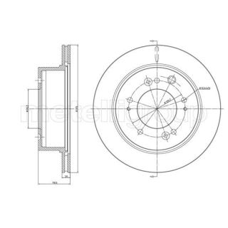 Stabdžių diskas CIFAM 800-1344C