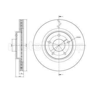 Stabdžių diskas CIFAM 800-1345C