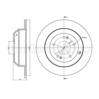 Stabdžių diskas CIFAM 800-1347C