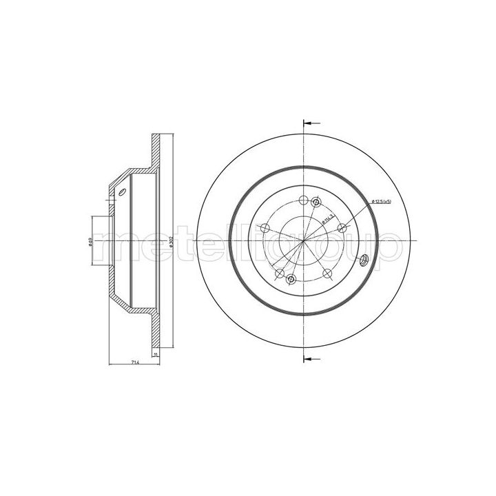 Stabdžių diskas CIFAM 800-1347C