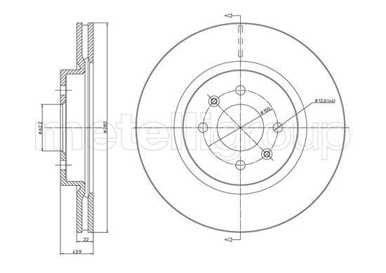Stabdžių diskas CIFAM 800-1365C