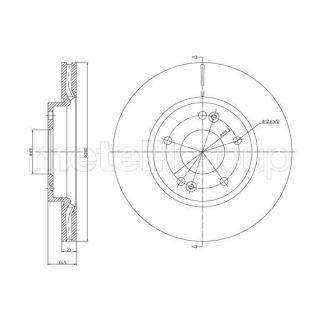 Stabdžių diskas CIFAM 800-1377C