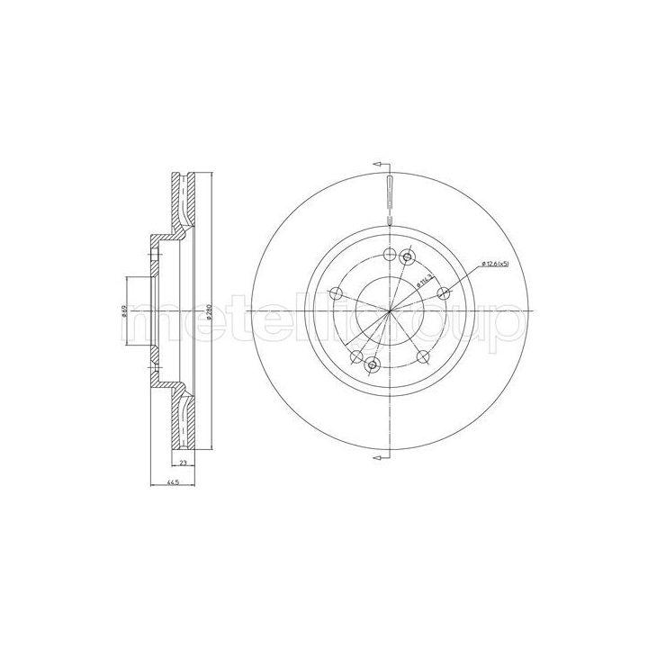 Stabdžių diskas CIFAM 800-1377C