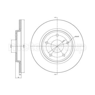 Stabdžių diskas CIFAM 800-1382C