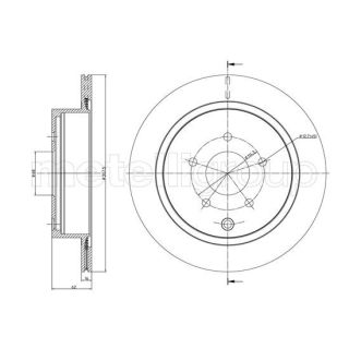 Stabdžių diskas CIFAM 800-1406C