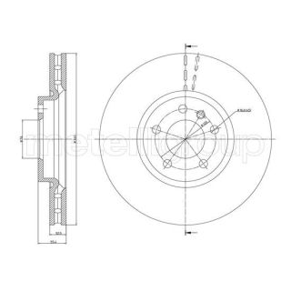 Stabdžių diskas CIFAM 800-1470C