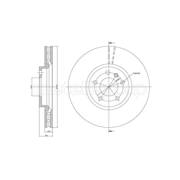 Stabdžių diskas CIFAM 800-1470C