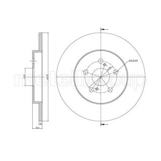 Stabdžių diskas CIFAM 800-1471C