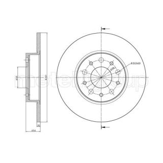 Stabdžių diskas CIFAM 800-1486C
