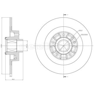 Stabdžių diskas CIFAM 800-1502