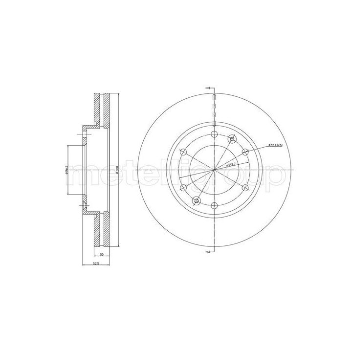 Stabdžių diskas CIFAM 800-1503