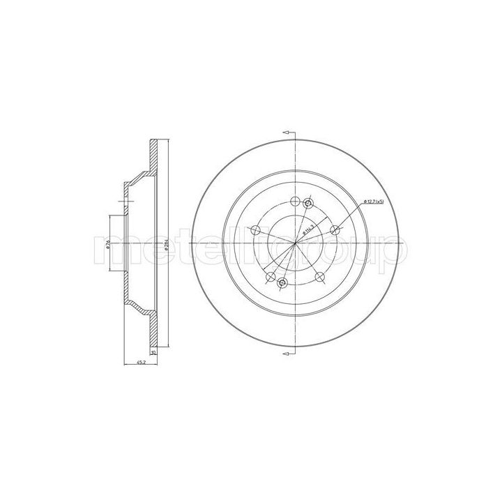 Stabdžių diskas CIFAM 800-1514C