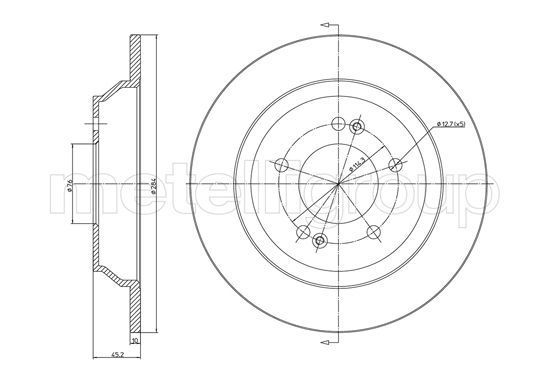 Stabdžių diskas CIFAM 800-1514C