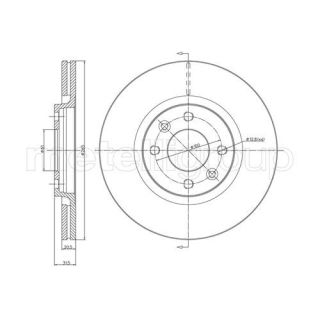 Stabdžių diskas CIFAM 800-152