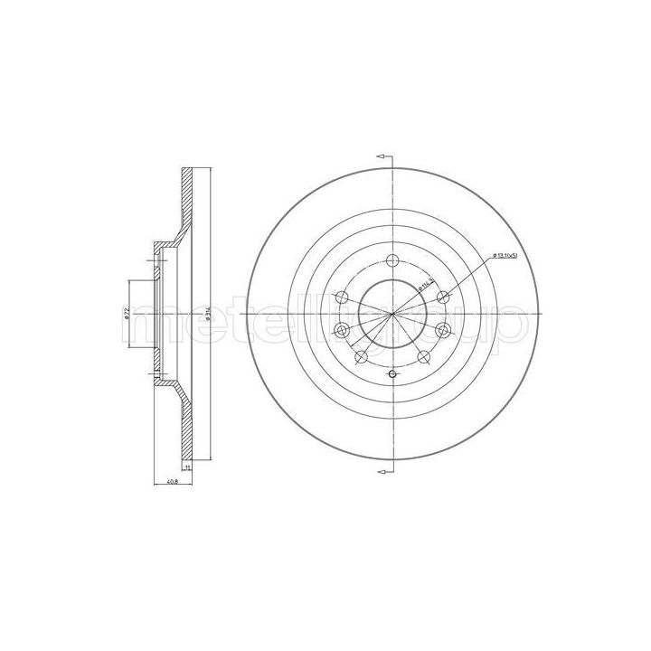 Stabdžių diskas CIFAM 800-1552C