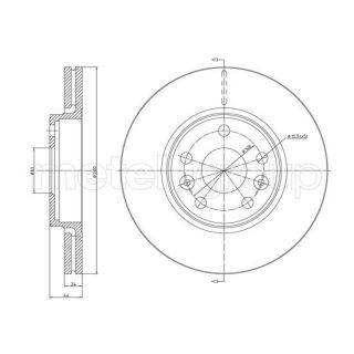 Stabdžių diskas CIFAM 800-1563C