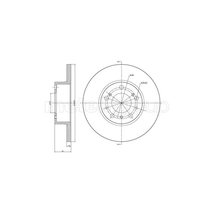 Stabdžių diskas CIFAM 800-161