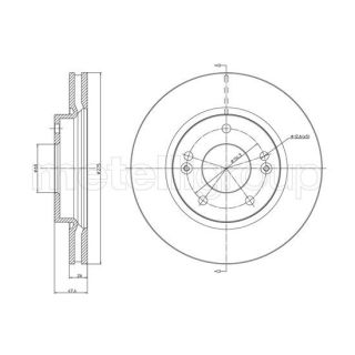Stabdžių diskas CIFAM 800-1688C
