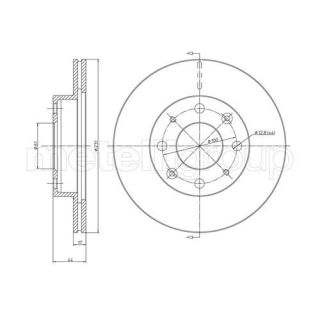 Stabdžių diskas CIFAM 800-176