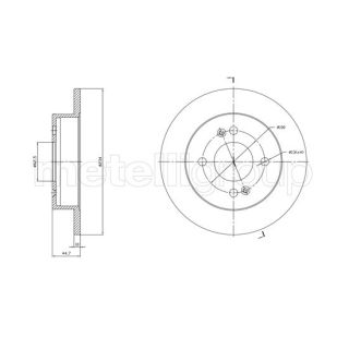 Stabdžių diskas CIFAM 800-1761C