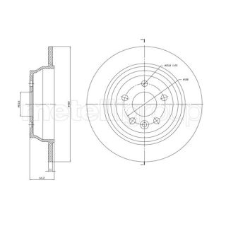 Stabdžių diskas CIFAM 800-1779C