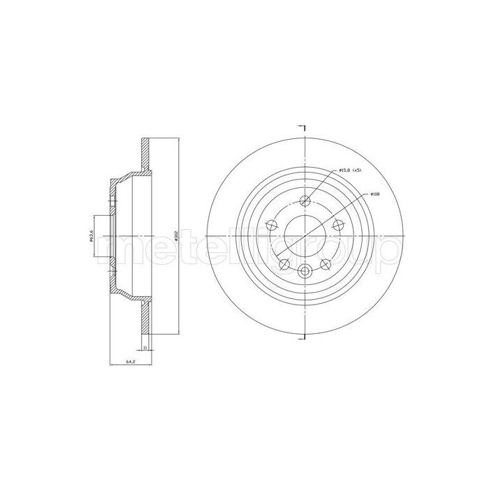 Stabdžių diskas CIFAM 800-1779C