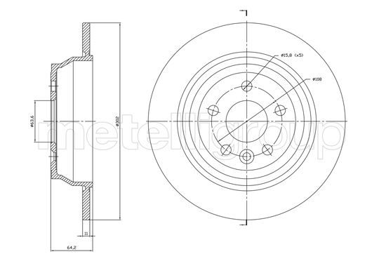 Stabdžių diskas CIFAM 800-1779C
