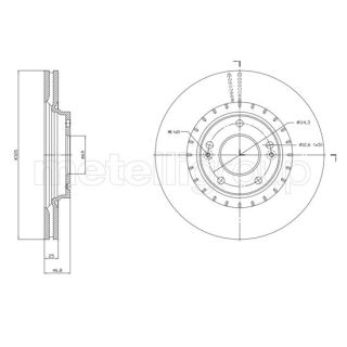 Stabdžių diskas CIFAM 800-1818C