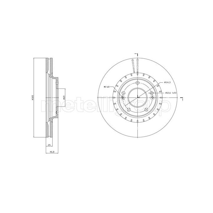 Stabdžių diskas CIFAM 800-1818C