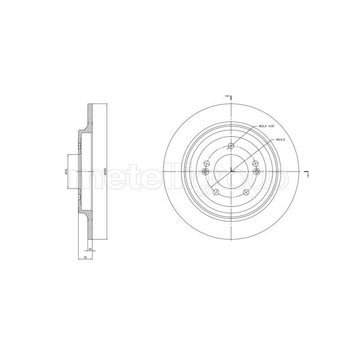 Stabdžių diskas CIFAM 800-1819C