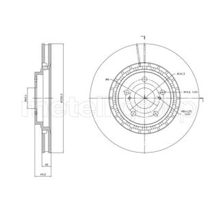 Stabdžių diskas CIFAM 800-1825C