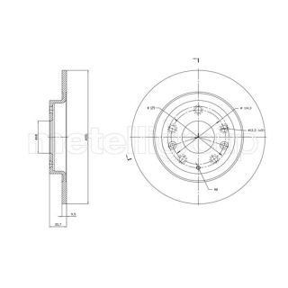 Stabdžių diskas CIFAM 800-1831C