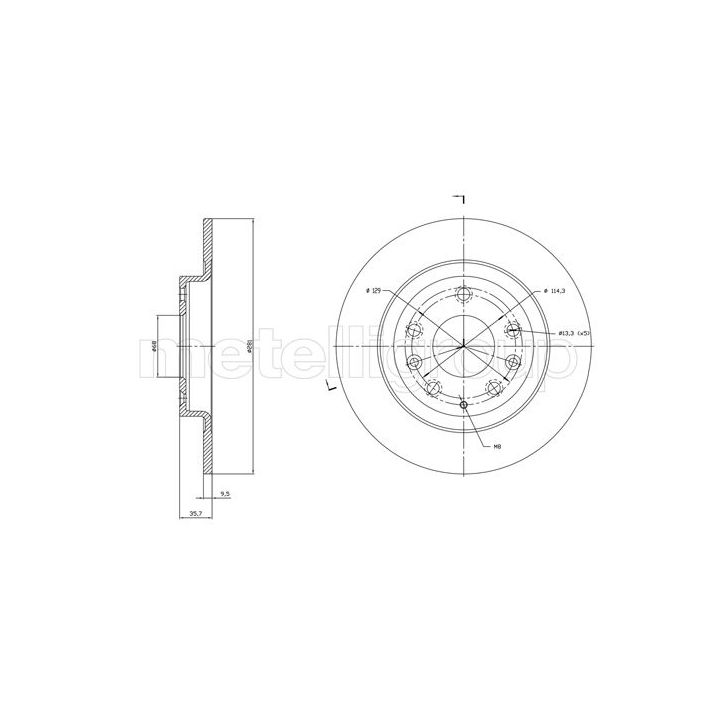 Stabdžių diskas CIFAM 800-1831C
