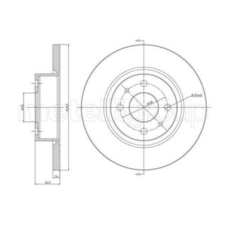 Stabdžių diskas CIFAM 800-192