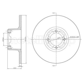 Stabdžių diskas CIFAM 800-220