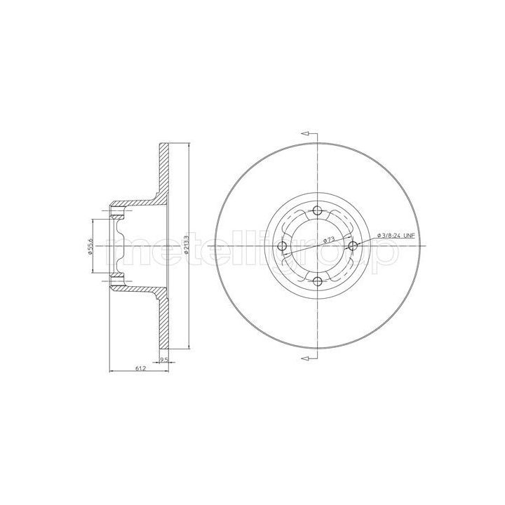 Stabdžių diskas CIFAM 800-220