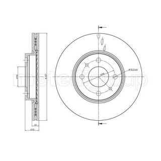 Stabdžių diskas CIFAM 800-231C