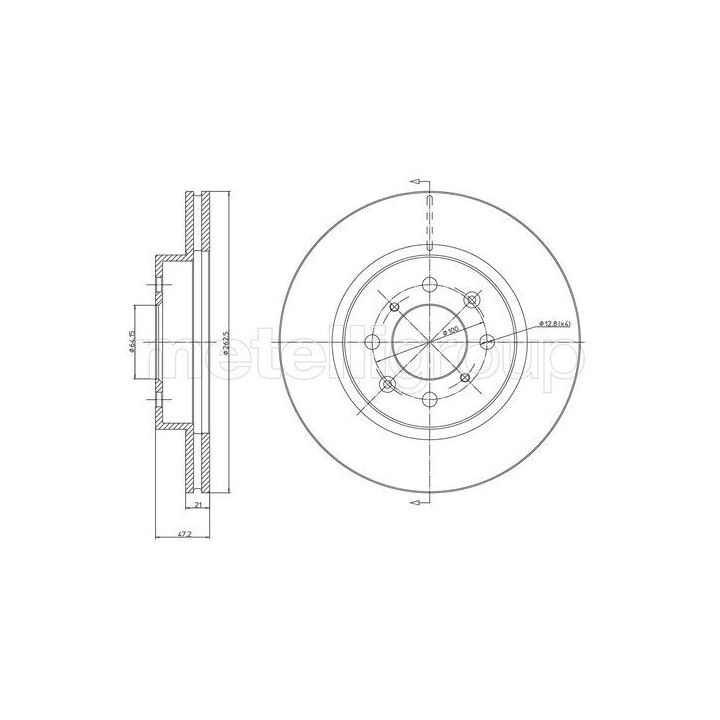 Stabdžių diskas CIFAM 800-235