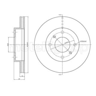 Stabdžių diskas CIFAM 800-249C