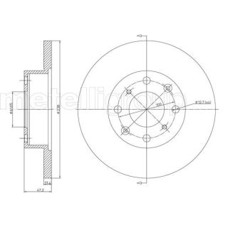 Stabdžių diskas CIFAM 800-268