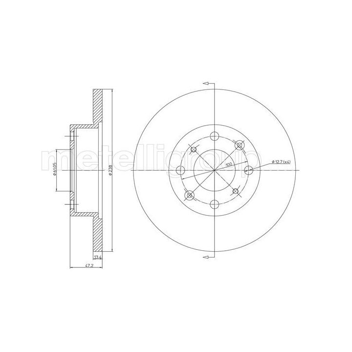 Stabdžių diskas CIFAM 800-268