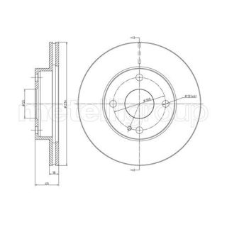 Stabdžių diskas CIFAM 800-276