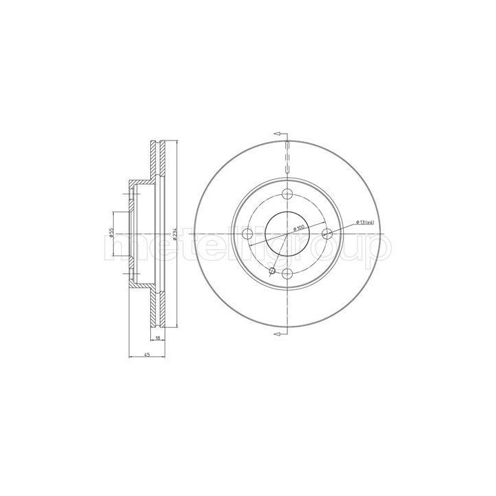 Stabdžių diskas CIFAM 800-276