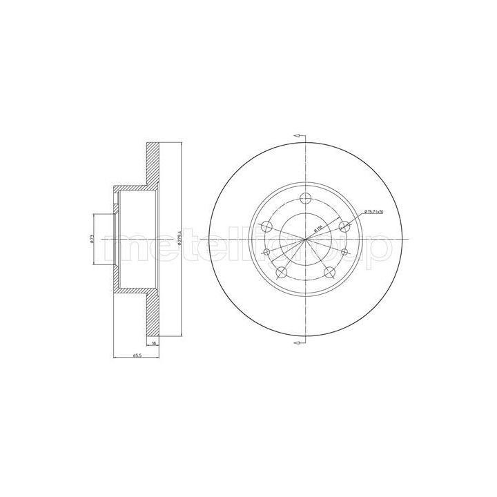 Stabdžių diskas CIFAM 800-339